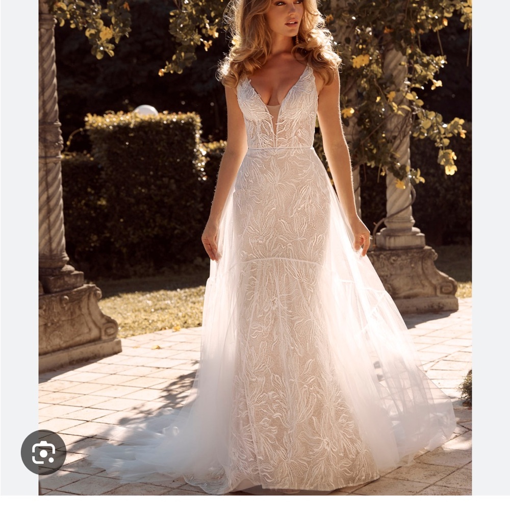 Bailey Wedding Dress by Madi Lane with Overskirt